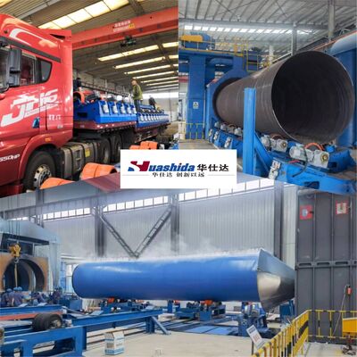 3LPE kaplama borusu üretim hattı yüksek voltajlı elektrostatik püskürtme tabancası PLC otomatik kontrolü ve SA2.5 temizlik seviyesi ile