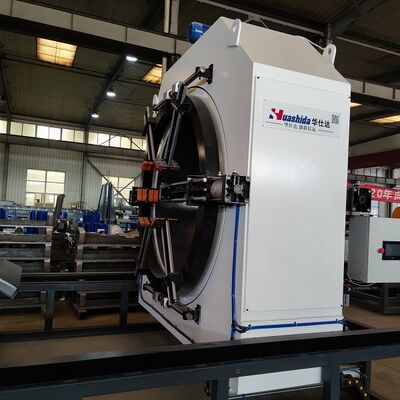 Pre-Insulated Pipe Production Line with HDPE Jacket and PU Foaming for Customizable Size and Vacuum Cooling in 110-1870 mm Diameter Range