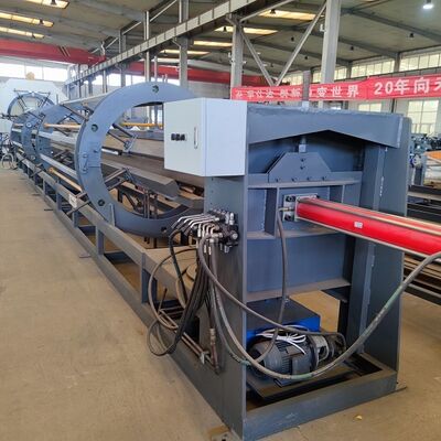 Pre-Insulated Pipe Production Line with HDPE Jacket and PU Foaming for Customizable Size and Vacuum Cooling in 110-1870 mm Diameter Range