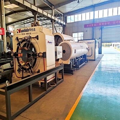 Single-screw Pre-Insulated Pipe Production Line with Vacuum and Water Spraying Cooling for 110-2200mm HDPE Jacket Pipes