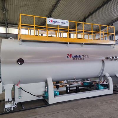 HDPE Jacket Pipe Casing Extrusion Line with Dust-Free Cutting for Pre-Insulated Pipe