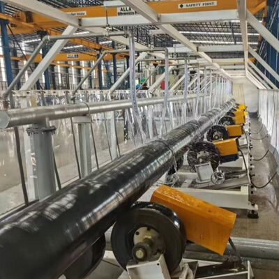 3LPE-Beschichtungsrohr-Produktionslinie für die Außenbeschichtung von Rohren mit Polyethylen