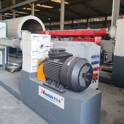 Τεχνική γραμμή εκτόξευσης σωλήνων HDPE Jacket με έλεγχο PLC της Siemens για την παραγωγή 110-2200mm προμονωμένων σωλήνων