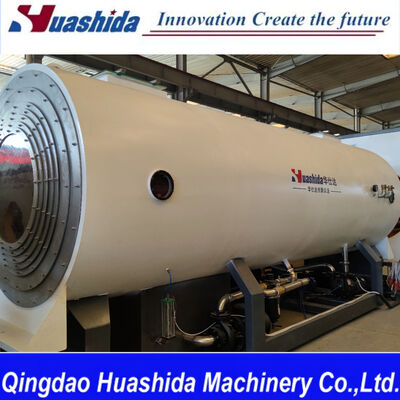 Γραμμή κατασκευής σωλήνων HDPE Jacket με σύστημα ελέγχου PLC της Siemens και πλανητική κοπή χωρίς σκόνη για 110-2200mm προμονωμένους σωλήνες