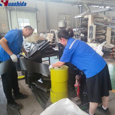 Линия производства термоусаживающихся муфт из радиационно-сшитого полиэтилена для герметизации стыков предварительно изолированных трубопроводов с низким энергопотреблением