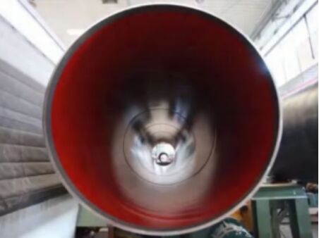 Internal Anticorrosion Epoxy Liquid Spray Coating Line with high-pressure airless spray