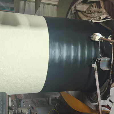 Polyurethane Spray Insulated Pipe Production Line with 600kg/h Capacity PLC Control System for 110-560mm Diameter Range