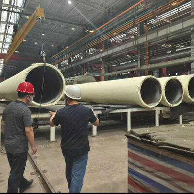 Polyurethane Spray Insulated Pipe Production Line with 600kg/h Capacity PLC Control System for 110-560mm Diameter Range