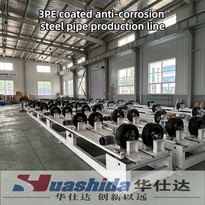 O-Type Extrusion 3LPE Coating Pipe Production Line with SA 2.5 Surface Treatment for 50mm-426mm Steel Pipes