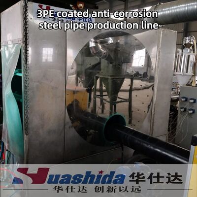 O-Type Extrusion 3PE Coating Production Line with SA 2.5 Surface Treatment for 50mm-426mm Metal Pipes