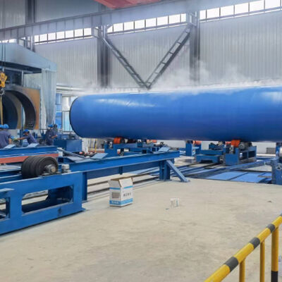 3LPE Coating Pipe Production Line with Internal & External Coating SA2.5 Clean Level and Powder Coating