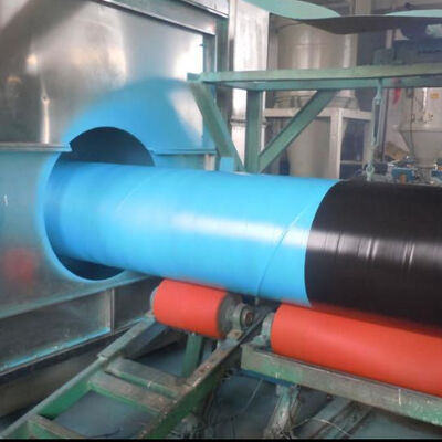 DN 200-1420mm 3LPE Coating Pipe Production Line with Epoxy Powder Thickness More Than 170 Um and Sa2.5 Cleaning Level