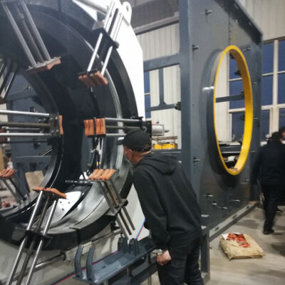 HDPE Vacuum Calibration Pre-Insulated Pipe Production Line with 110-1870 mm Diameter Range and Single-Screw Extruder