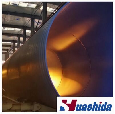 Huashida Steel Pipe 3lpe External & Fbe Internal Coating Solution with Shot Blasting Rust Cleaner