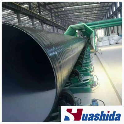 Huashida Steel Pipe 3lpe External & Fbe Internal Coating Solution with Shot Blasting Rust Cleaner