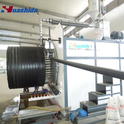 HDPE Hollow Wall Corrugated Pipe Extruder Line with 200-3000mm Pipe Diameter and 1000kg/H Max Output for Corrosion Resistant Applications