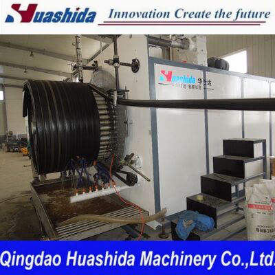 SKRG500-1200 Large-Diameter Hollow-Wall Corrugated Spiral Wound Pipe Production Line with Unique I-shaped Wall Structure and Automatic Single-Screw Extrusion