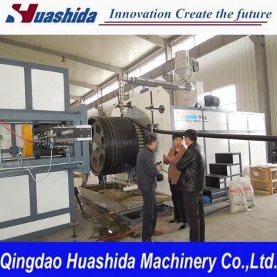 SKRG500-1200 Large-Diameter Hollow-Wall Corrugated Spiral Wound Pipe Production Line with Unique I-shaped Wall Structure and Automatic Single-Screw Extrusion