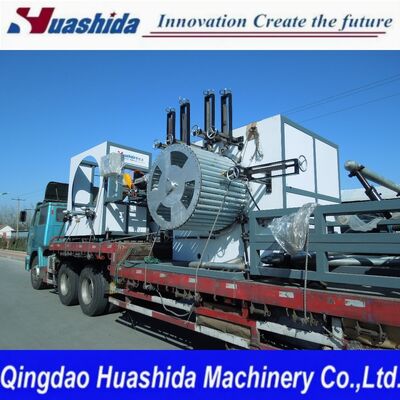 SKRG500-1200 Large-Diameter Hollow-Wall Corrugated Spiral Wound Pipe Production Line with Unique I-shaped Wall Structure and Automatic Single-Screw Extrusion