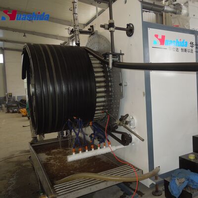HDPE Structured Wall Spiral Pipe Production Line with 200 mm - 3000 mm Pipe Diameter and Single-screw Extruder for 50 Years Service Life
