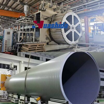 HDPE Structured Wall Pipe Extrusion Line Single-screw 200-3000mm for Drainage Corrugated Pipe Production