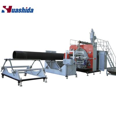 HDPE Structured Wall Pipe Extrusion Line Single-screw 200-3000mm for Drainage Corrugated Pipe Production