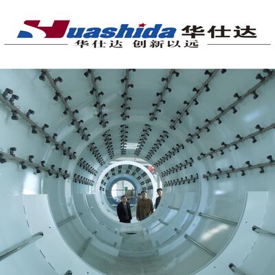 Ligne de production automatique de tuyaux pré-isolés de grand diamètre avec calibrage sous vide et extrudeuse monovis