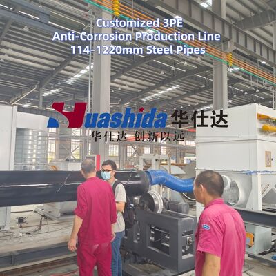 Advanced 3LPE Coating Equipment with Induction Heating and SA2.5 Surface Treatment for Steel Pipe Anti-Corrosion
