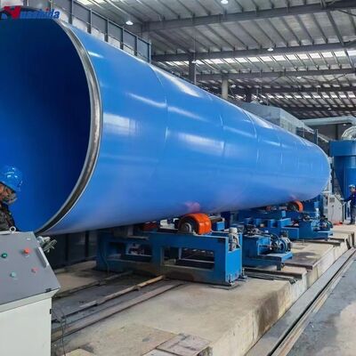 50-4200mm ইপোক্সি পাউডার লেপ উত্পাদন লাইন সঙ্গে স্টিল পাইপ FBE পাউডার এবং 150-800um লেপ বেধ