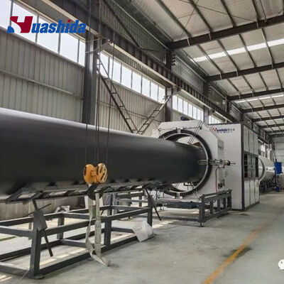 Single-Screw Extruder PU Foam Insulated Pipe Production Line with 110-2200mm HDPE Casing and Vacuum Calibration