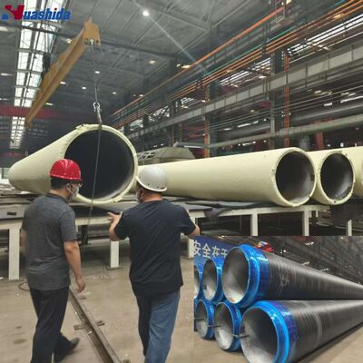 High-Pressure Foaming Machine Pre-Insulated Pipe Production Line with Sa2.5 Rust Removal and 206mm-1820mm Steel Pipe Coverage