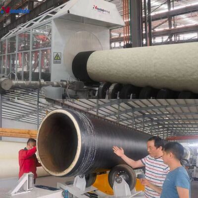 High-Pressure Foaming Machine Pre-Insulated Pipe Production Line with Sa2.5 Rust Removal and 206mm-1820mm Steel Pipe Coverage