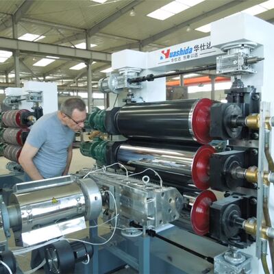 750-800mm Radiation Cross-Linked Polyethylene Heat Shrink Metal Reinforced Tape Production Machine 