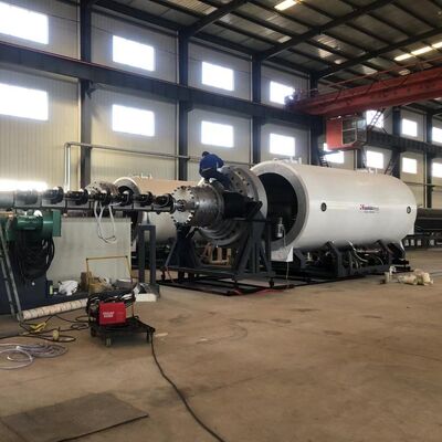 HDPE Casing Jacket Extruder with 250-1350 kg/h Capacity, 160-650 kW Power, and PLC Control for Pre-Insulated Pipe Production