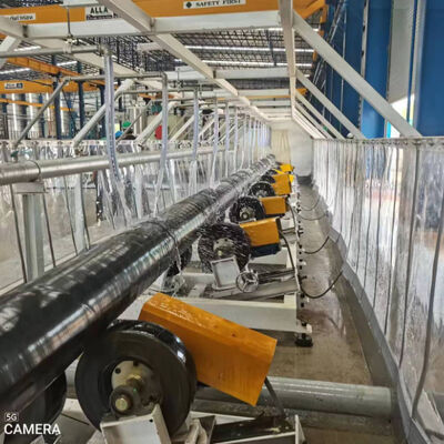 3LPE Coating Pipe Production Line with 325mm-1220mm Pipe Diameter and Siemens PLC for FBE Anti-Corrosion Coating