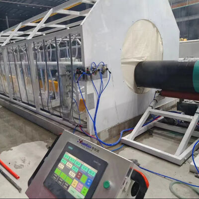Steel Pipe Anti-Corrosion Coating Line with 50-4200mm Pipe Diameter Water Cooling System and Touch Screen Operating System