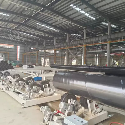 Steel Pipe Anti-Corrosion Coating Line with 50-4200mm Pipe Diameter Water Cooling System and Touch Screen Operating System