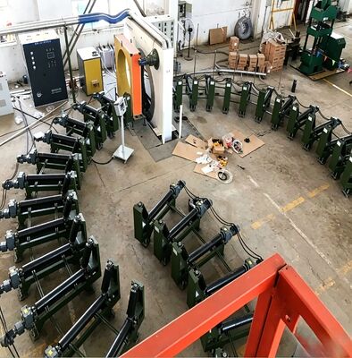 3PE Coating Equipment Line for Steel Pipe Bending with Powder Coating and 170-250 Um Adhesive Thickness for 15-90 Degrees Elbow Angle