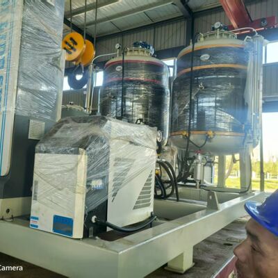 Polyurethane Spray Coating Equipment for 508-1620 mm Steel Pipe with 30-100 mm Foaming Thickness for Hot Chiller Water/Oil/Chemical Material Pipeline