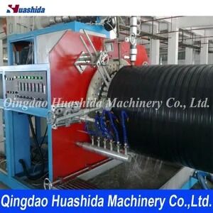 HDPE Hollow Wall Corrugated Pipe Extrusion Line with Single-screw Extruder 200-3000mm Pipe Diameter and High Stiffness