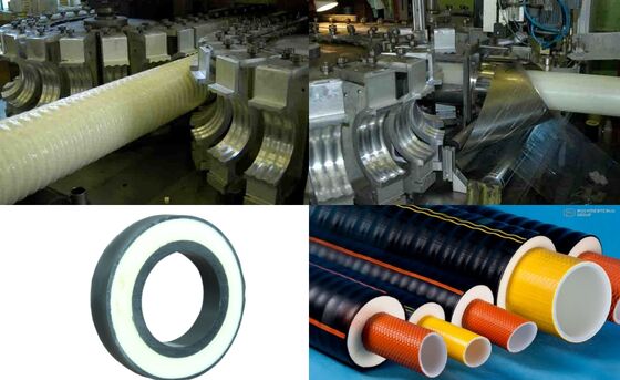 PERT/PEX Pipe Extrusion Machine with One-Step Continuous Foaming Process for High Temperature Resistance (110°C) and Automated Operation