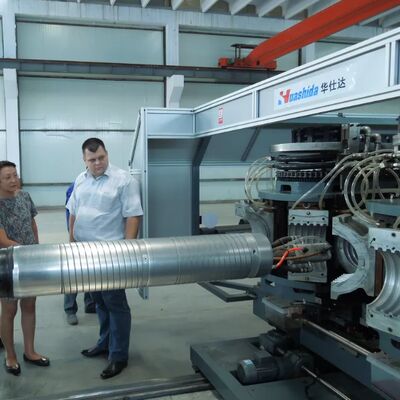 HDPE Corrugated Pipe Production Line with 600kg/H Output Single-screw Extruder for Double Layer Drainage Pipes