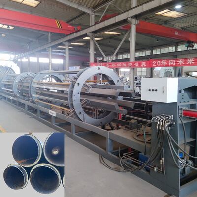 110-1380 মিমি প্রি-ইনসুলেটেড পাইপ উত্পাদন লাইনের জন্য পিএলসি নিয়ন্ত্রণ সহ উচ্চ-দক্ষ এইচডিপিই পাইপ এক্সট্রুডার মেশিন