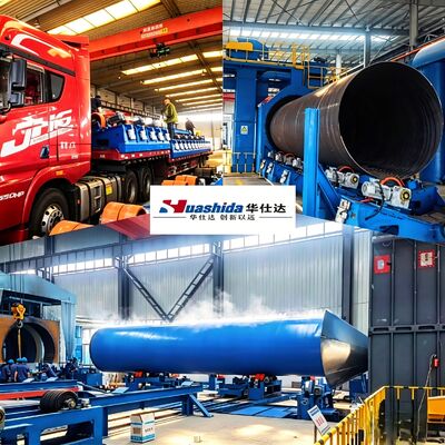 Steel Pipe Internal & External Fbe Coating Production machine with Rust Removal