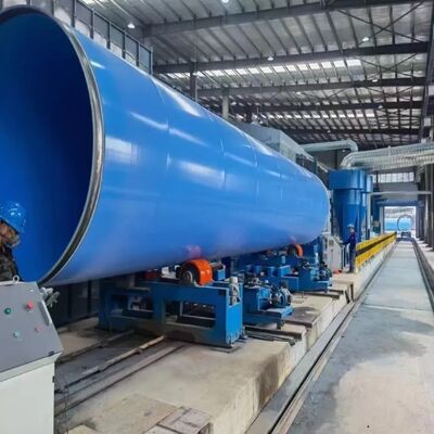 FBE Coating Line with Internal & External Coating Using High Voltage Electrostatic Spray Gun and Medium-Frequency Heating System
