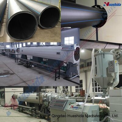 High-Performance HDPE Pipe Machinery with Single Screw Extrusion for 16-1600mm Diameter Range and PLC Automation