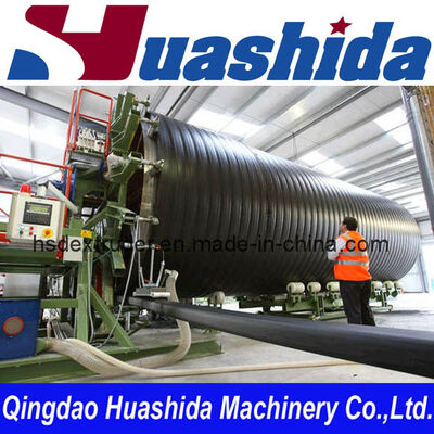 HDPE Pipe Extrusion Line for 300mm-3000mm Hollow Wall Winding Pipe Production with High Ring Stiffness and 50 Years Service Life