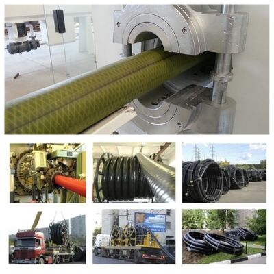 Flexible PERT Insulated Pipe Production Line with Continuous Foaming and Automatic Single-screw Operation