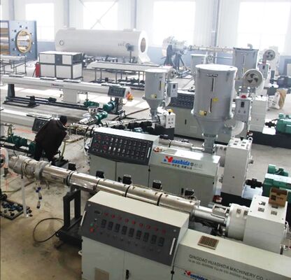 High-Capacity 600kg/H HDPE Pipe Extrusion Line with 800kw Power and ISO9001 Certification