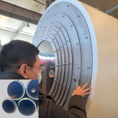 Single-screw Pre-Insulated Pipe Production Line with Vacuum and Water Spraying Cooling for 110-2200mm HDPE Jacket Pipes